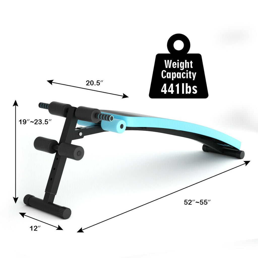 Folding Weight Bench Adjustable Sit-up Board Workout Slant Bench