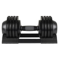 52LBS Adjustable dumbbell steel and plastic