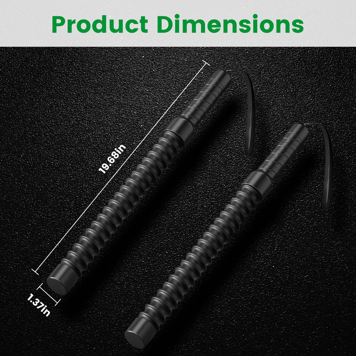1Pair Ropeless Battle Ropes for Home Portable Compact Workout Exercise Training Battle Rope With Waist Strap for Women Men Strength Training Spring Ba