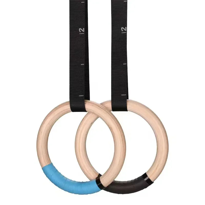 Premium Wood Gymnastics Rings for Home Fitness