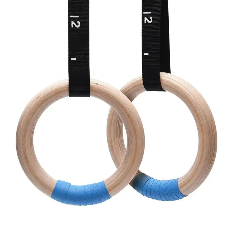 Premium Wood Gymnastics Rings for Home Fitness