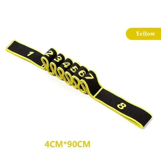 4*90cm Yoga Elastic Stretch Belt | Fitness Resistance Band for Pilates, Dance & Strength Training