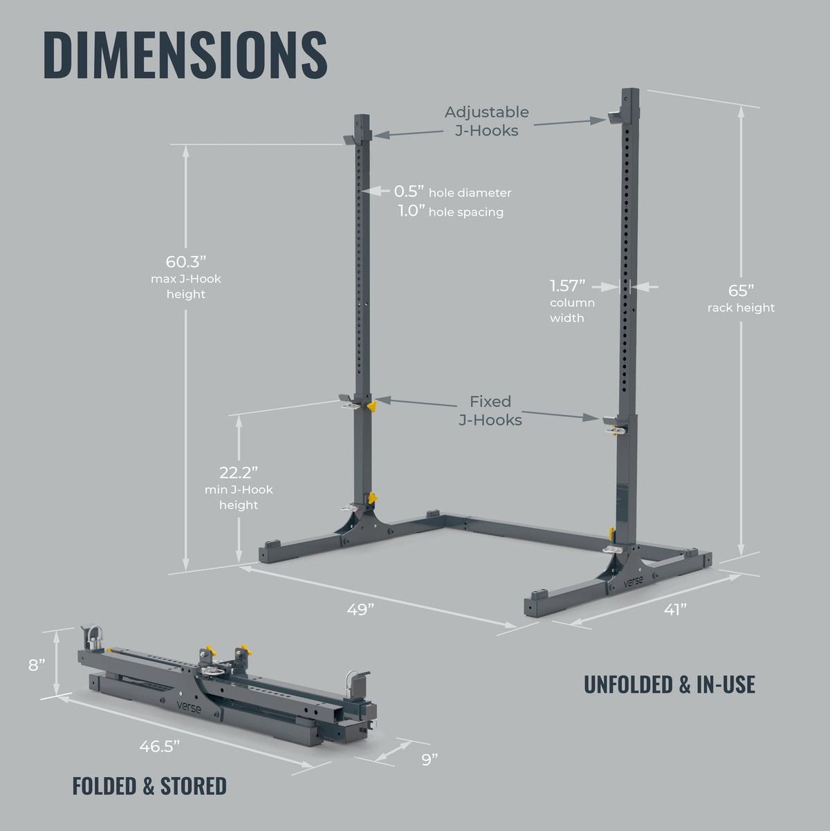 Verse® Agile Rack — Folding and Portable