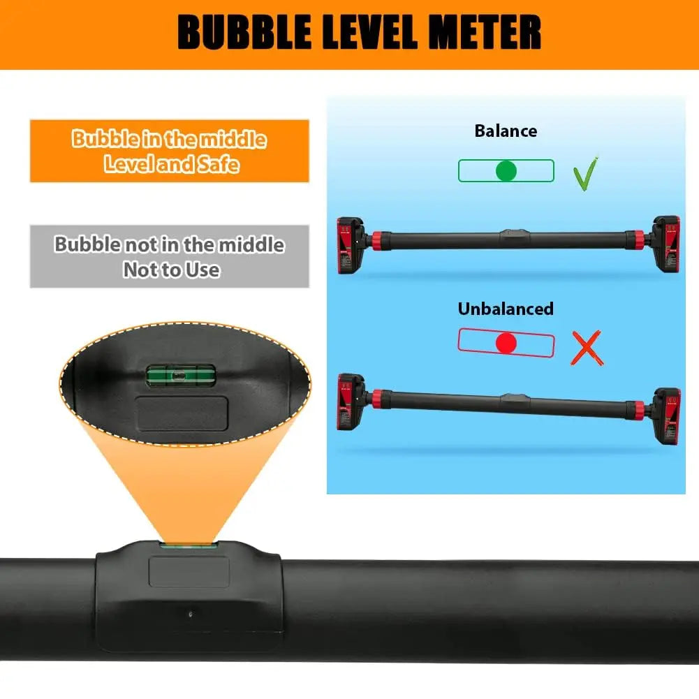 Barra Dominadas Puerta Ajustable Sin Tornillos | HiMISS | Carga 440 Lbs