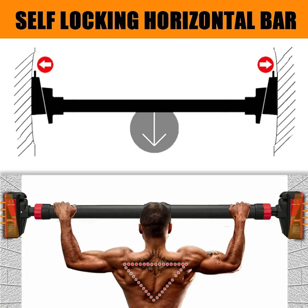 Barra Dominadas Puerta Ajustable Sin Tornillos | HiMISS | Carga 440 Lbs